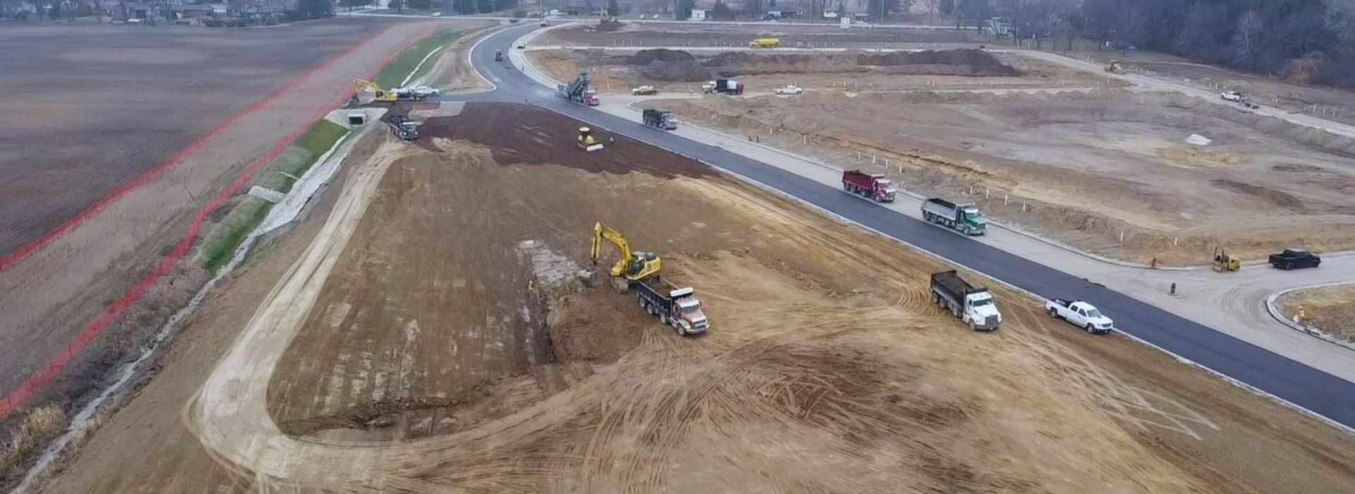 construction workers excavating a construction site