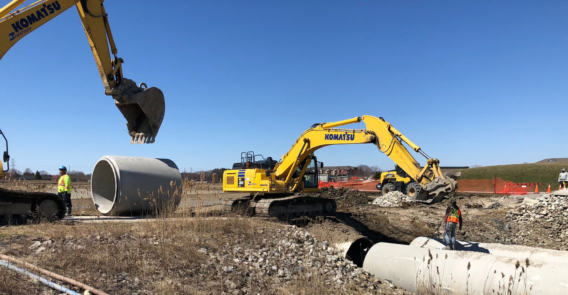 Workers Building Watermain